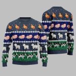2025 Christmas Funny Farming Animals Ugly Christmas Sweater