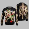2025 Christmas Funny Skeleton Ugly Christmas Sweater 2