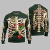 2025 Christmas Funny Skeleton Ugly Christmas Sweater 3