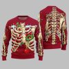 2025 Christmas Funny Skeleton Ugly Christmas Sweater 5