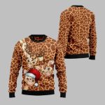 2025 Christmas Giraffe Funny Ugly Christmas Sweater
