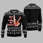 2025 Christmas Girl Candy Have A Naughty Little Christmas Ugly Christmas Sweater