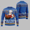 2025 Christmas Grillin Chillin With Santa Ugly Christmas Sweater 1