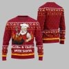 2025 Christmas Grillin Chillin With Santa Ugly Christmas Sweater 5