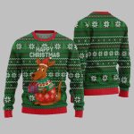 2025 Christmas Happy Christmas Kangaroo Ugly Christmas Sweater