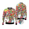 2025 Christmas Hippie Santa Ugly Christmas Sweater 1 2