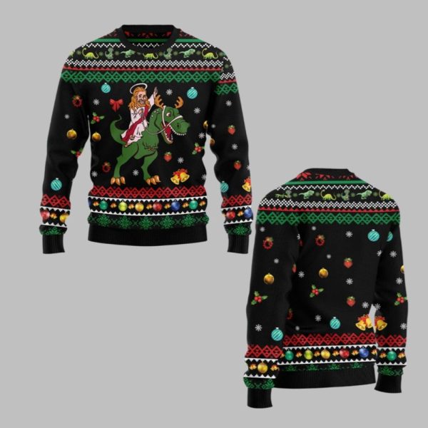 2025 Christmas Jesus Christmas Ugly Christmas Sweater 1 1