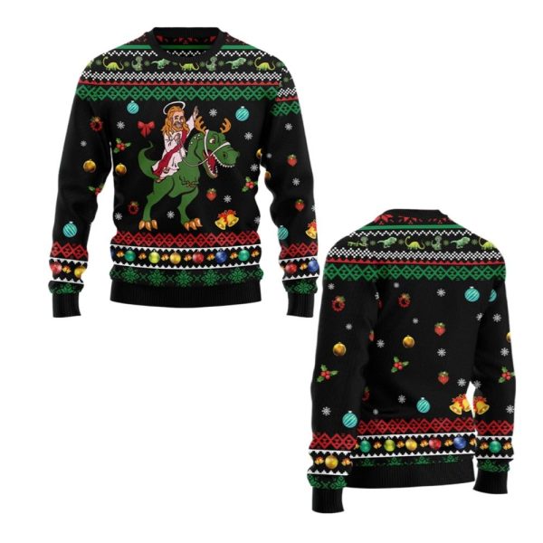 2025 Christmas Jesus Christmas Ugly Christmas Sweater 1 2