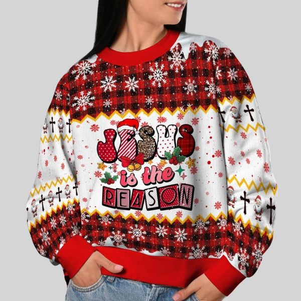 2025 Christmas Jesus Is The Reason Ugly Sweatshirt 2