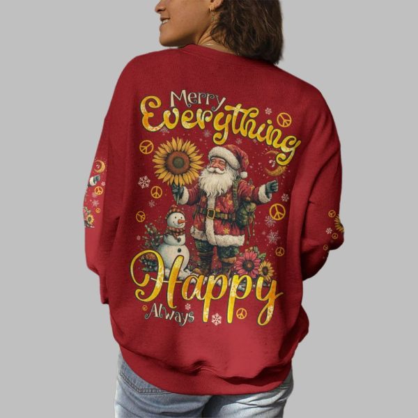 2025 Christmas Merry Christmas Happy Always Santa Shirt 3