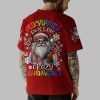 2025 Christmas Old Hippies Don't Die They Just Fade Into Crazy Grandparents Shirt