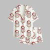 2025 Christmas Patchwork Santa Claus Pajamas Set 1