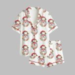 2025 Christmas Patchwork Santa Claus Pajamas Set