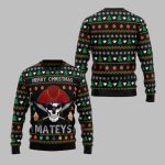 2025 Christmas Pirate Skull Ugly Christmas Sweater