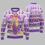 2025 Christmas Princess Rapunzel Cloudy Hair Movie Christmas Ugly Sweatshirt