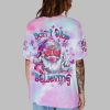2025 Christmas Santa Claus Don't Stop Believing Blowing Bubble Shirt