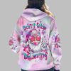 2025 Christmas Santa Claus Dont Stop Believing Blowing Bubble Shirt 4