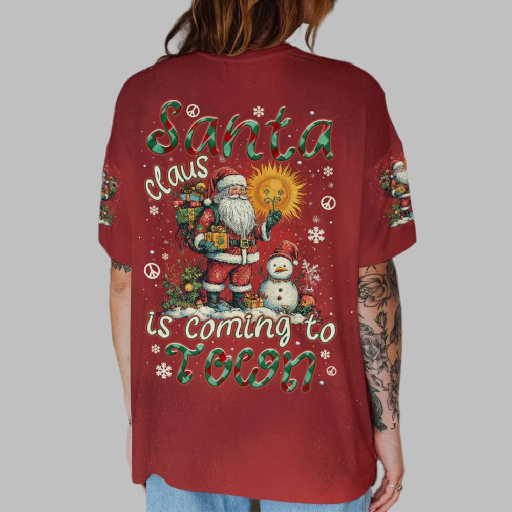 2025 Christmas Santa Claus Is Coming To Town Shirt 2 2025 Christmas Santa Claus Is Coming To Town Shirt 2