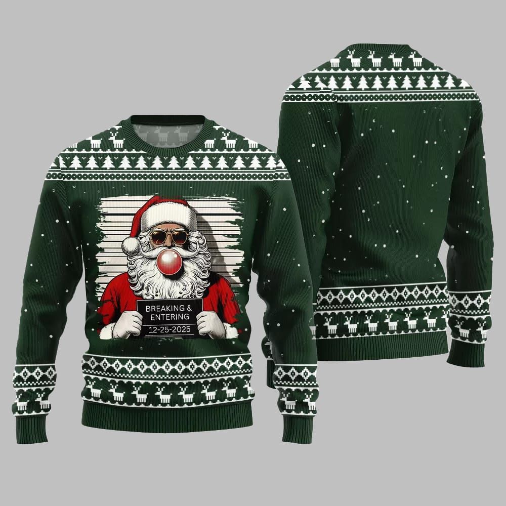 2025 Christmas Santas Breaking And Entering Ugly Christmas Sweater 1 2025 Christmas Santas Breaking And Entering Ugly Christmas Sweater 1