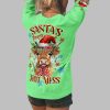2025 Christmas Santas Favorite Hot Mess Cow Shirt 3