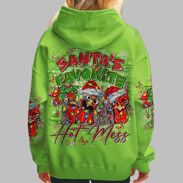 2025 Christmas Santas Favorite Hot Mess Shirt 4