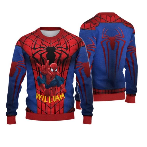 2025 Christmas Spider Hero Christmas Ugly Sweatshirt 1 2