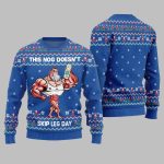 2025 Christmas This Nog Doesnt Skip Leg Day Ugly Christmas Sweater