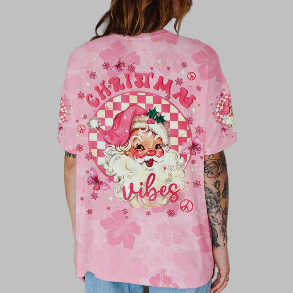 2025 Christmas Vibes Santa Shirt 2 2025 Christmas Vibes Santa Shirt 2