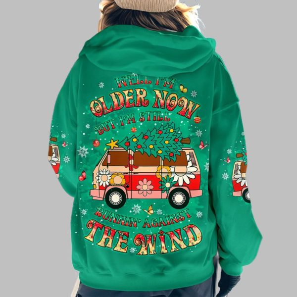 2025 Christmas Well Im Older Now But Im Still Runnin Against The Wind Shirt 4