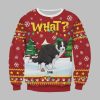2025 Christmas What Pooping Dog Christmas Ugly Sweatshirt 1 1