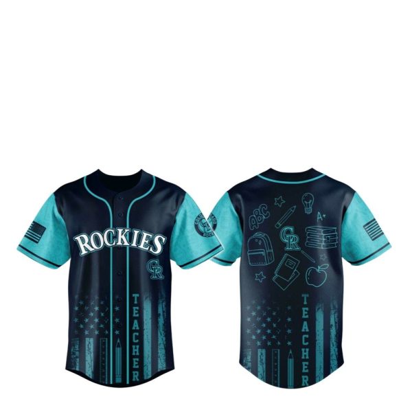 2025 Colorado Rockies Teacher Appreciation Jersey 1 2