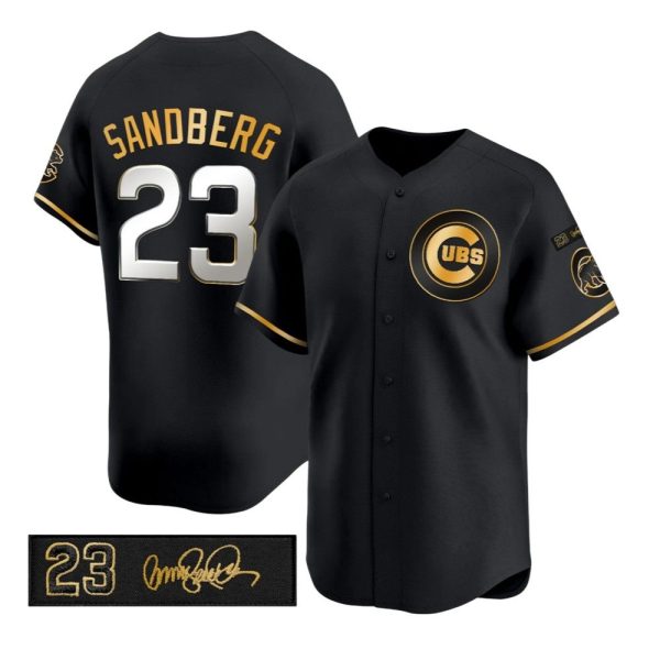2025 Cubs Sandberg 23 Signature Jersey 1 2