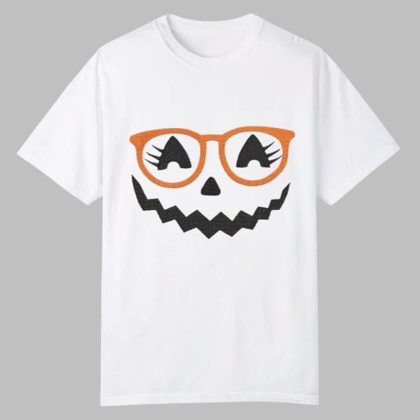 2025 Cute Halloween Pumpkin Face Shirt 0 0
