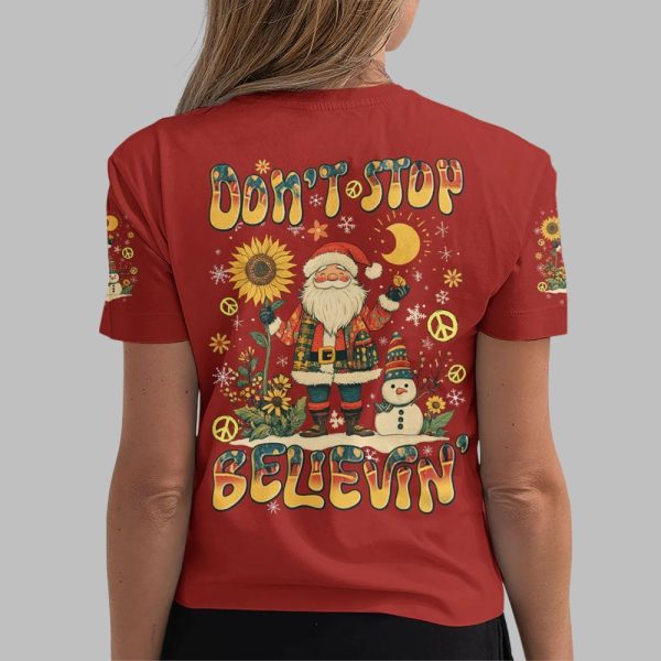 2025 Don't Stop Believing Christmas Shirt