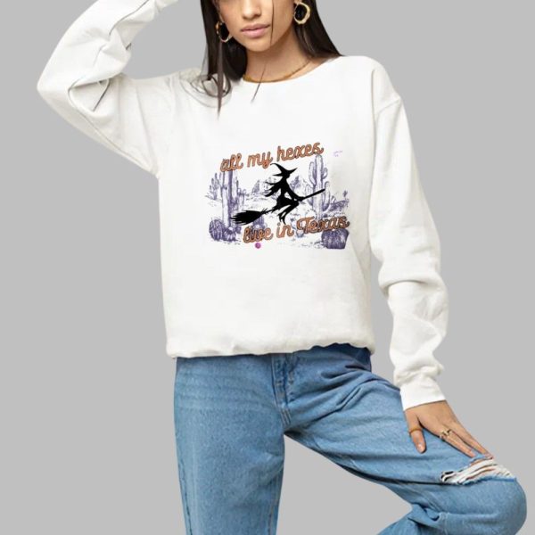 2025 Halloween All My Hexas Live In Texas Witches Shirt 1 a