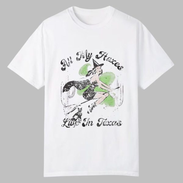 2025 Halloween All My Hexes Live In Texas Shirt 0 0