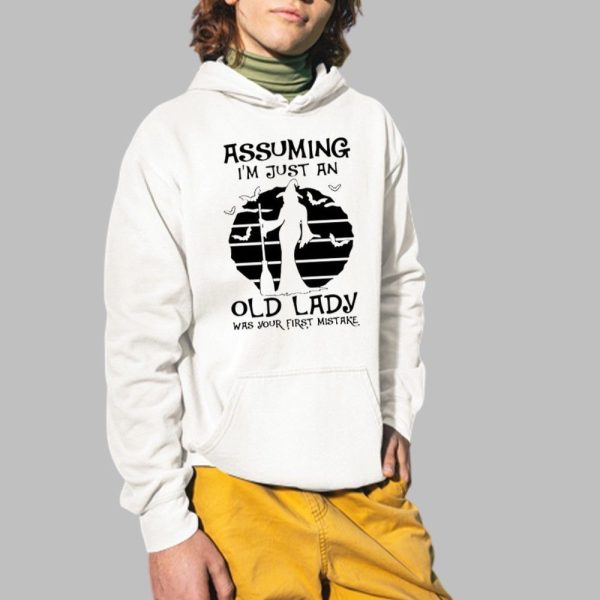 2025 Halloween Assuming Im Just An Old Lady Was Your First Mistake Wiches Shirt 2 1