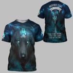 2025 Halloween Black Wolf Costume Shirt