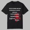 2025 Halloween Blood Stains Are Red Ultraviolet Lights Are Blue Shirt 0 0