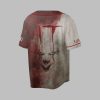 2025 Halloween Bloody Horror Clown Pennywise Jersey 2