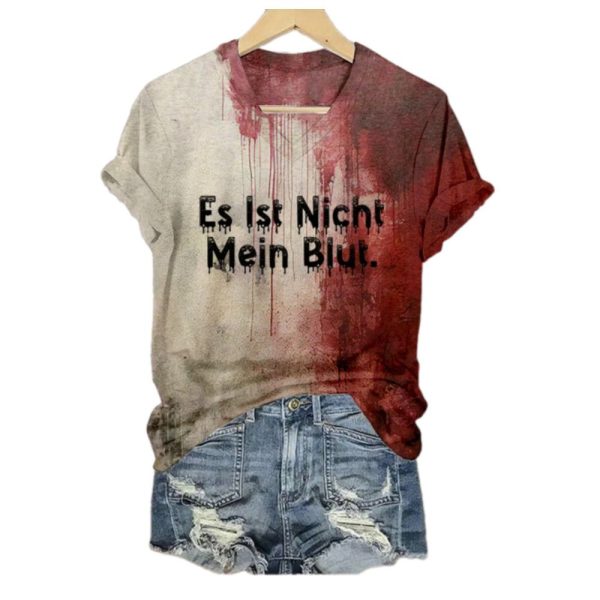 2025 Halloween Bloody Ist Nicht Mein Blut Shirt 1 2