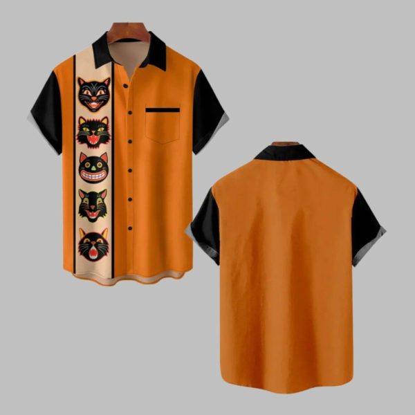 2025 Halloween Cat Hawaiian Shirt 1 1