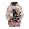 2025 Halloween Cat With Flowers Costume Hoodie 1 2