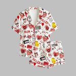 2025 Halloween Characters Horror Scary Movie Lover Pajamas Set