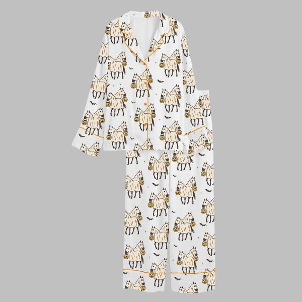 2025 Halloween Cowboy Ghost Horse Pajamas Set 2