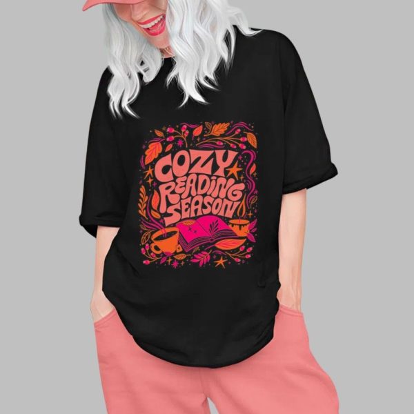 2025 Halloween Cozy Reading Season Shirt 0 1