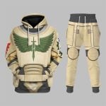 2025 Halloween DARK ANGELS Warhammer 40k Costume Hoodie Joggers