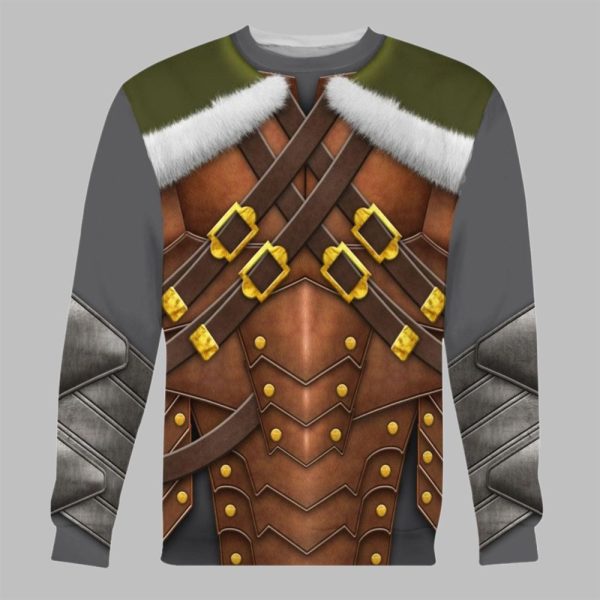 2025 Halloween Drizzt Do Urden Dungeons Dragons Cosplay Costume Shirt 3