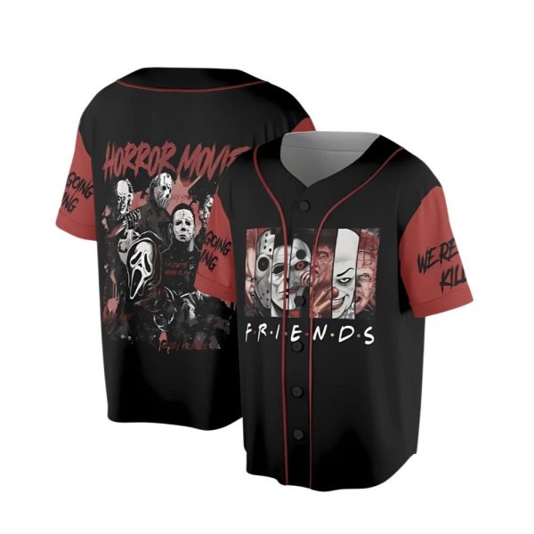2025 Halloween Friend Horror Movie Jersey 1 2