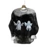 2025 Halloween Fun Ghost Print Sweatshirt 1 2